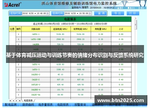 基于体育减压运动与训练节奏的情绪分布识别与反馈系统研究